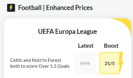 BetVictor odds boost bet of the day