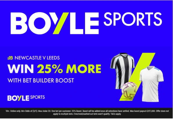 Boyle Sports odds boost bet of the day