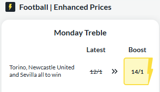 BetVictor odds boost bet of the day